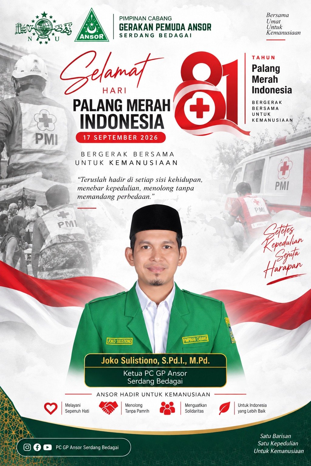 SELAMAT HARI PALANG MERAH INDONESIA KE-81