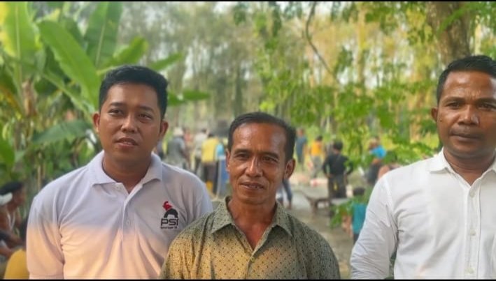 PSI Serdang Bedagai Salurkan 50 Sak Semen untuk Jalan Swadaya Warga Kotarih Baru