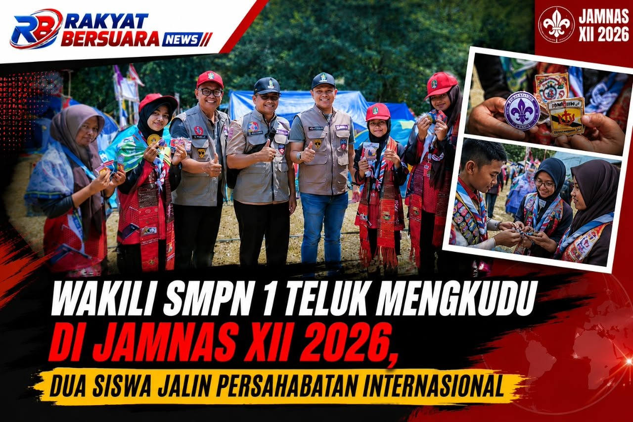 Wakili SMPN 1 Teluk Mengkudu di Jamnas XII 2026, Dua Siswa Jalin Persahabatan Internasional
