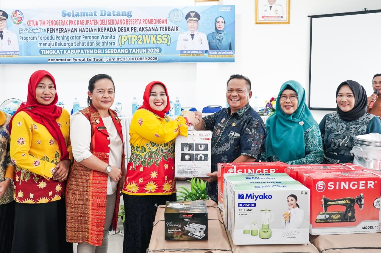 Desa Percut Raih Juara I PTP2WKSS Deli Serdang 2026, Terima Bantuan Modal Rp15 Juta