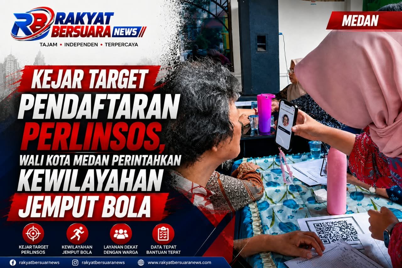 Kejar Target Pendaftaran Perlinsos, Wali Kota Medan Perintahkan Kewilayahan Jemput Bola