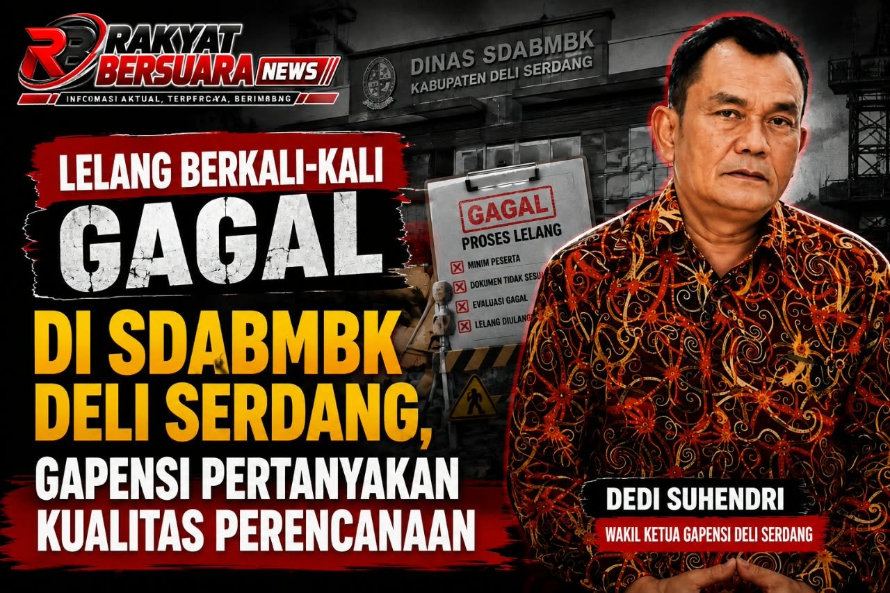 "Lelang Berkali-kali Gagal di SDABMBK Deli Serdang, GAPENSI Pertanyakan Kualitas Perencanaan"