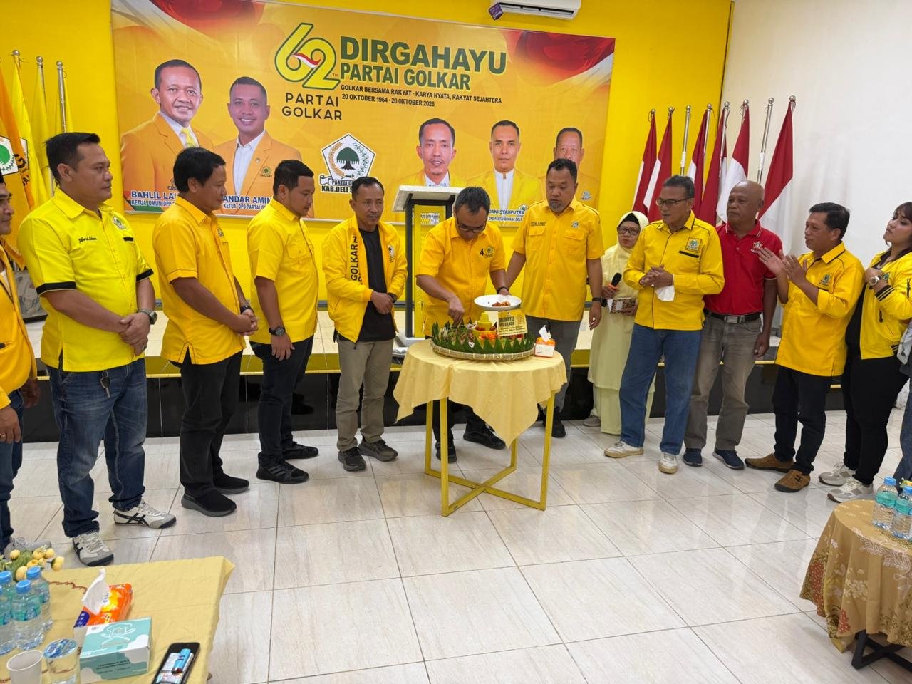 HUT ke-62 Golkar Deli Serdang Diwarnai Polemik Mosi, Tiga Anggota Fraksi Tak Hadir