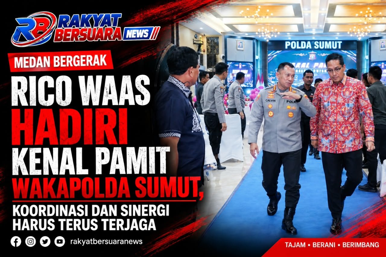 Rico Waas Hadiri Kenal Pamit Wakapolda Sumut, Koordinasi dan Sinergi Harus Terus Terjaga