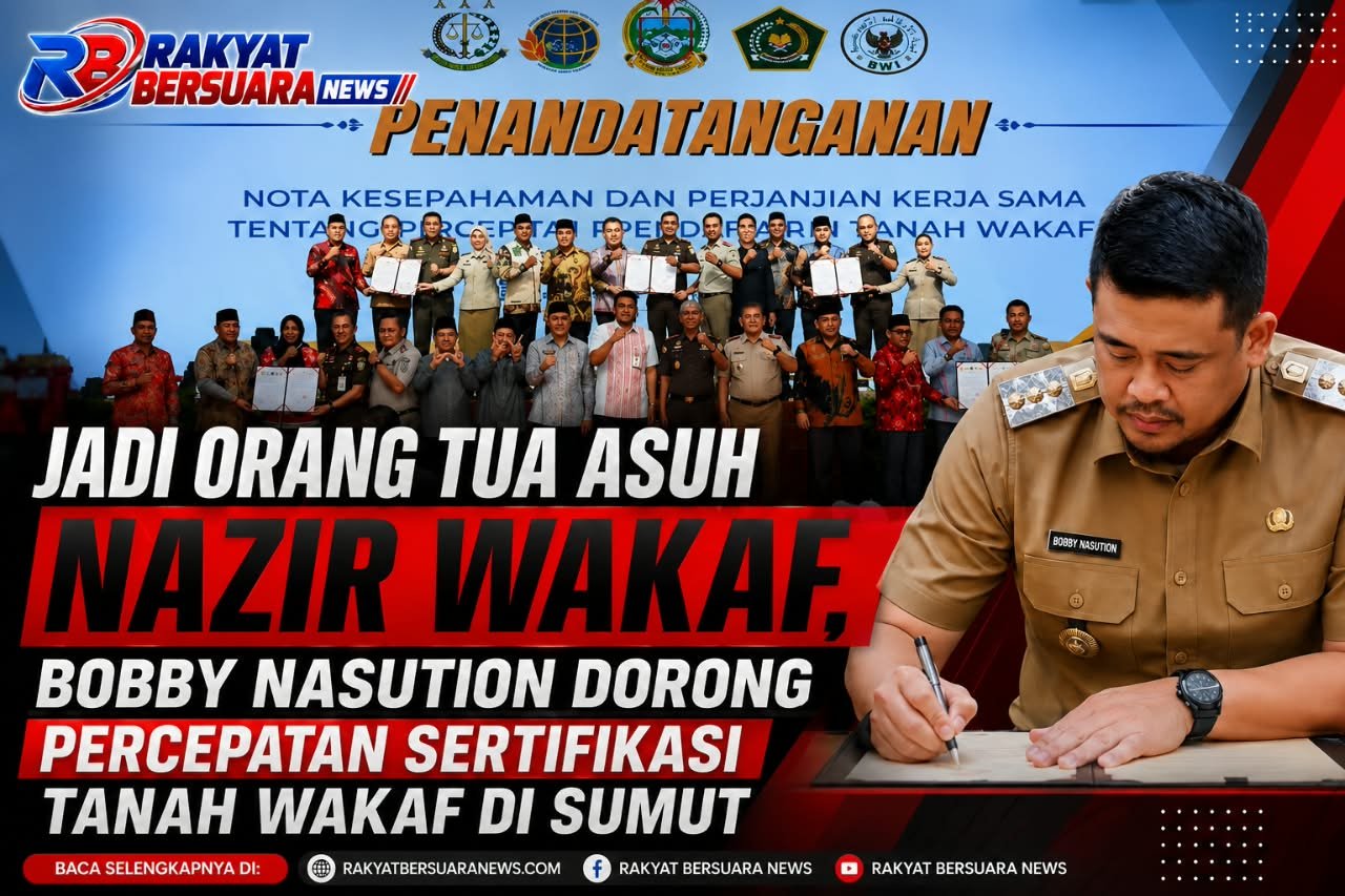 Jadi Orang Tua Asuh Nazir Wakaf, Bobby Nasution Dorong Percepatan Sertifikasi Tanah Wakaf di Sumut