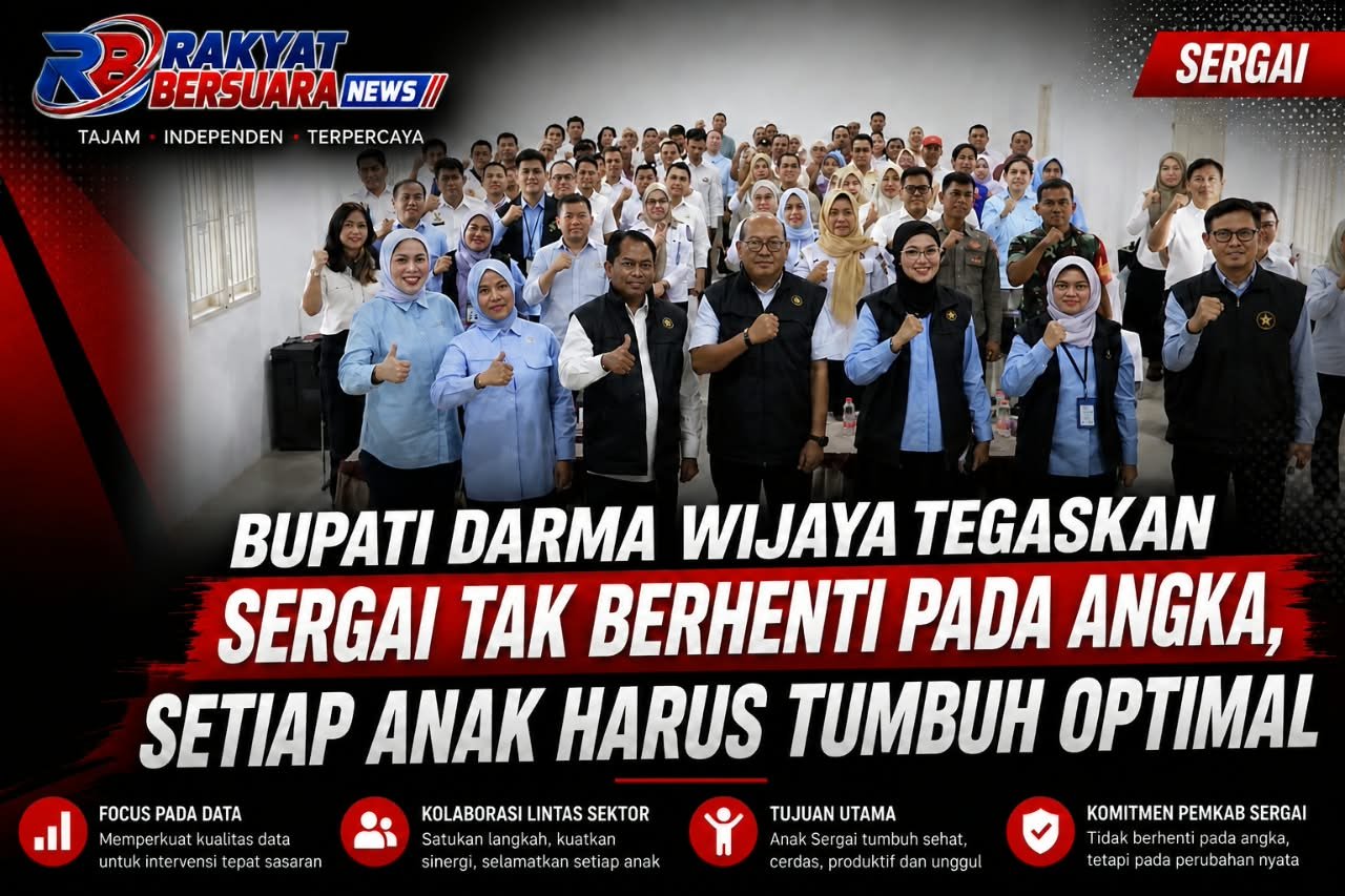 Bupati Darma Wijaya Tegaskan Sergai Tak Berhenti pada Angka, Setiap Anak Harus Tumbuh Optimal