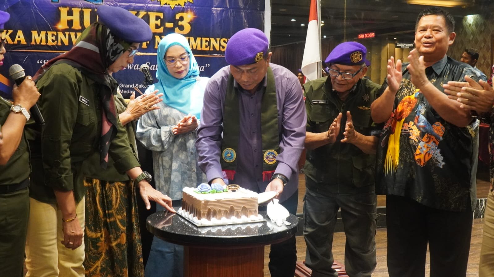 HUT ke-3 IKA Menwa Yon-F/HKBP Nommensen, Lom Lom Suwondo Tekankan Solidaritas dan Pengabdian