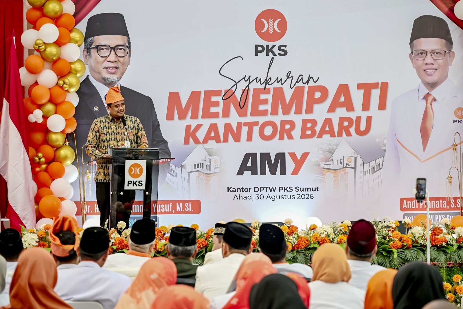 Resmikan Kantor DPW PKS Sumut, Bobby Nasution dan Presiden PKS Tekankan Kolaborasi serta Pelayanan Publik